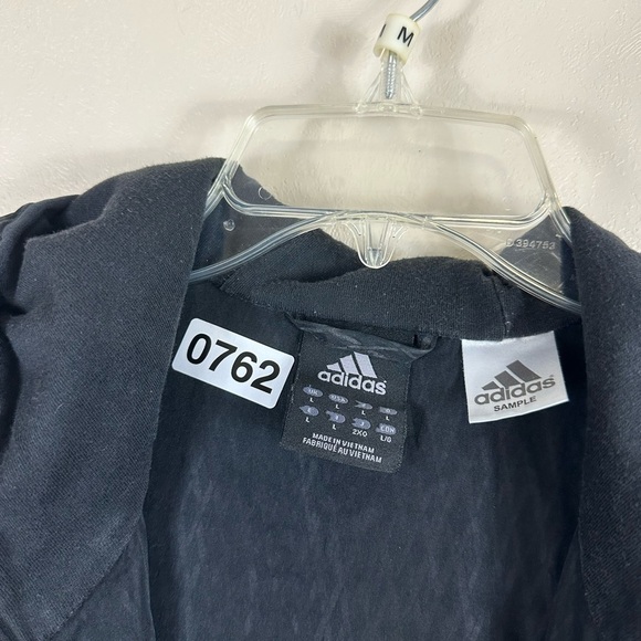 Adidas  size large. Light weight jacket  grey and black zips pockets. Inside out - Picture 8 of 8